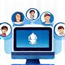 Ikona symbolizująca interaktywny webinar online na żywo